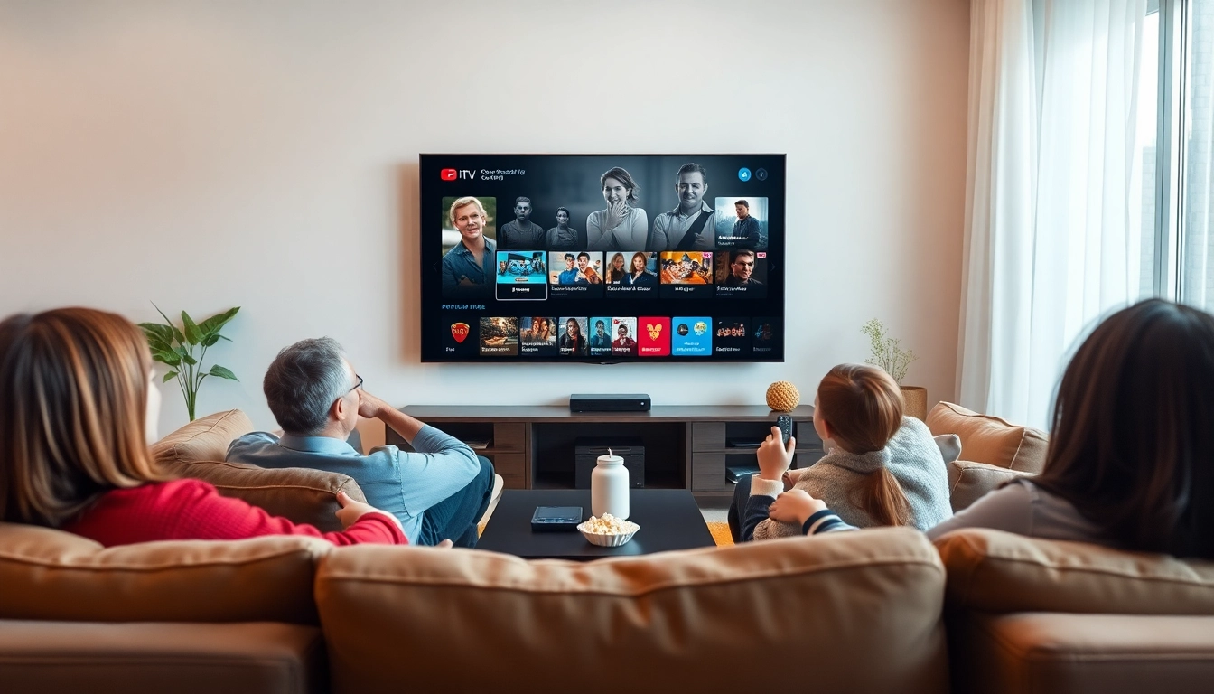 Regardez des divertissements avec l'abonnement iptv 12 mois​ dans un salon accueillant.