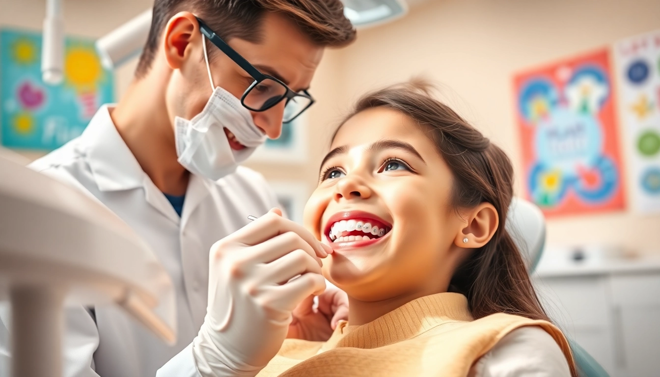 Experience a caring orthodontist Myrtle Beach providing personalized braces adjustments in a vibrant clinic.