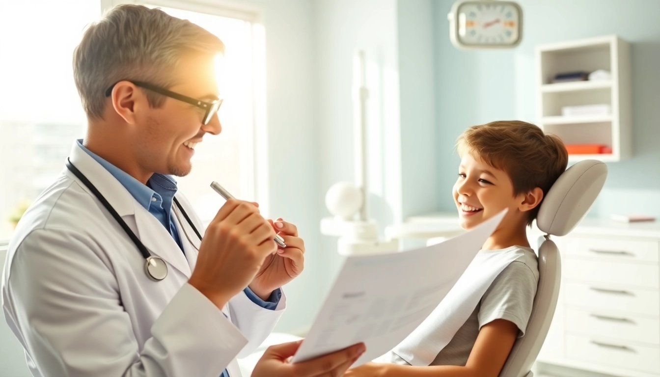 Learn about braces cost Myrtle Beach with an orthodontist consultation featuring a young patient.