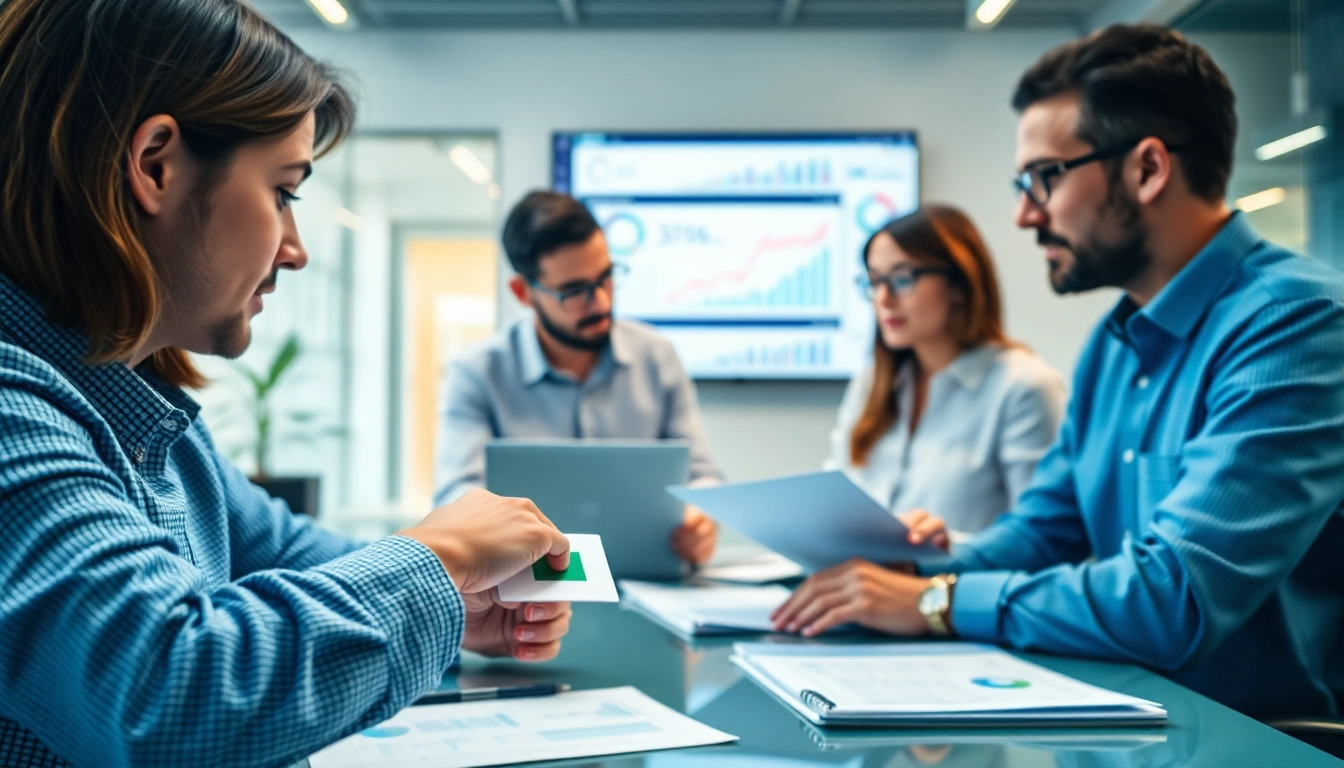 Verify Fixed Assets Verification by professionals scanning asset tags in a bright office environment.